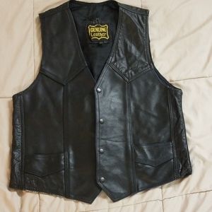 Genuine leather vest